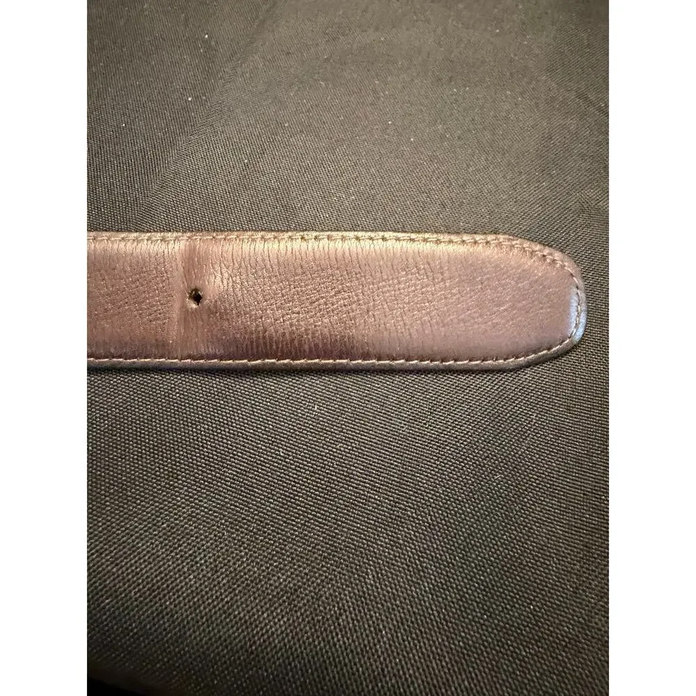 VTG Brooks Brothers Classic Brown Leather Dress Belt Style 1135 Size 40  Brass